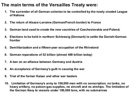 The Fourteen Points And The Treaty Of Versailles