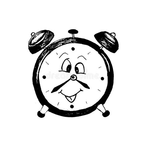 Funny Alarm Clock Character Stock Vector Illustration Of Clipart