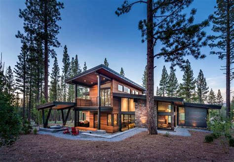 Prefabricated Tahoe Mountain Home Secluded In Beautiful Pine Forest