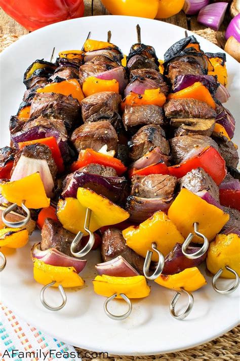 Our Shish Kabobs Are Made With Tender Sirloin Steak Thats Marinated In