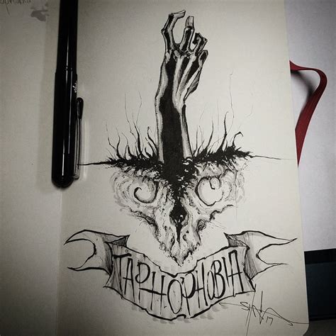 Shawn Coss On Twitter Taphophobia Day 9 Of Inktober Feartober
