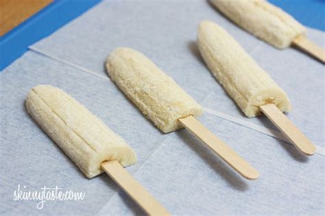frozen banana popsicles a healthy treat skinnytaste