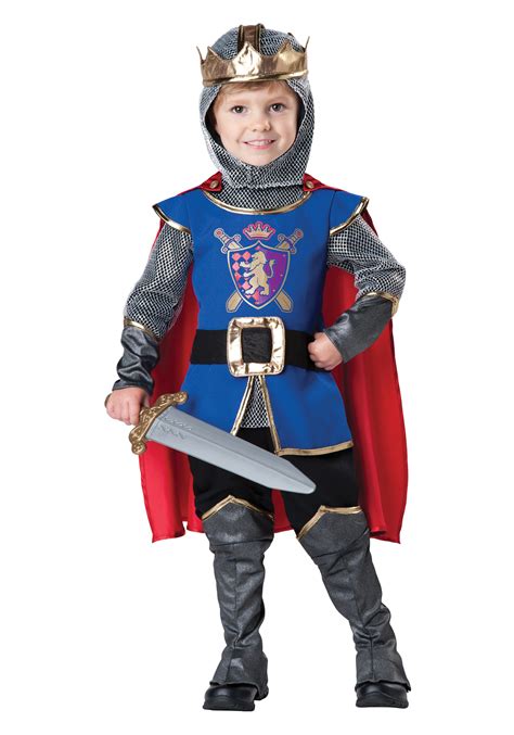 Child King Medieval Knight Fancy Dress Costume Crusader Kids Boys Age 3