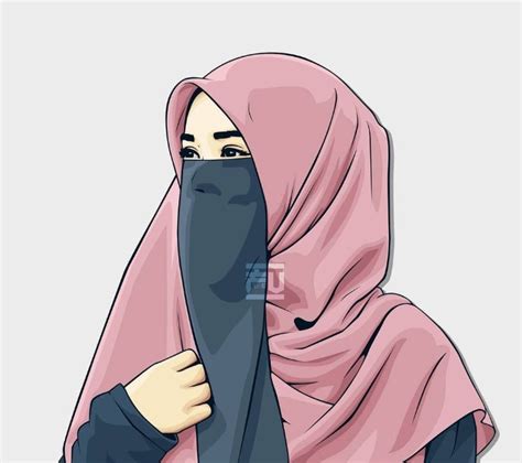 Foto wanita muslimah bercadar cantik. 555+ Gambar kartun muslimah berhijab terbaru 2020 - Kanalmu