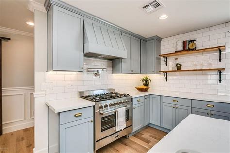 The kitchen cupboard paint shop is where all the colours are organised into collections for you to look through. Powder Blue Kitchen Hood with Satin Nickel Pot Filler ...