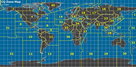 Ham Radio Maps Cq Zone Itu Zone Grid Locator Arrl Rac Section Overlay