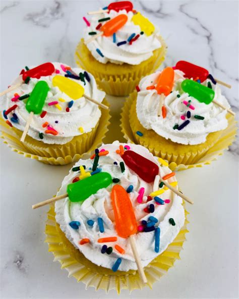 Popsicle Cupcakes For Summer Cake Mix Recipes