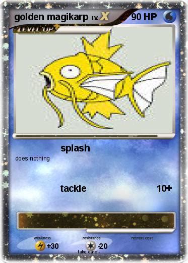 Pokémon Golden Magikarp 15 15 Splash My Pokemon Card