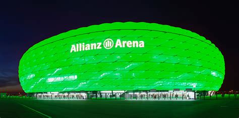 Allianz arena at playing level. Allianz Arena, High-tech Stadium with Stunning Architectural Styles - Traveldigg.com