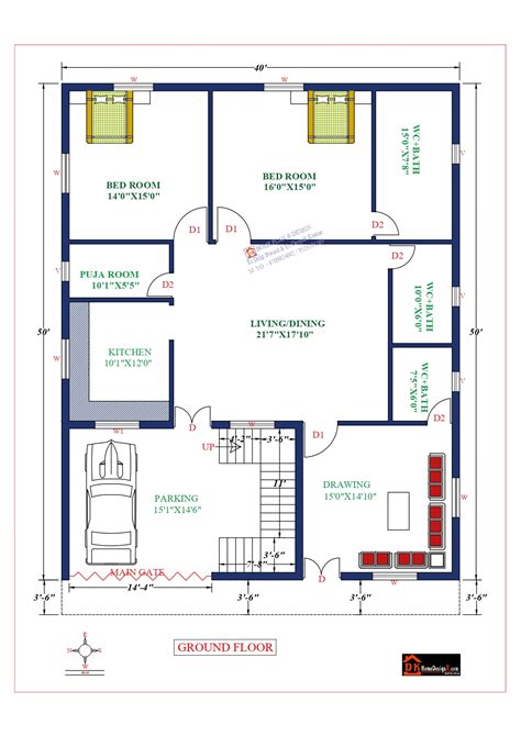 40x50 Affordable House Design Dk Home Designx