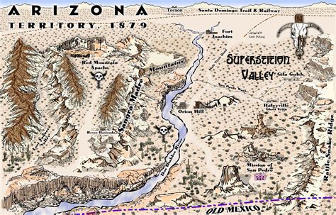 Superstition Valley By Michael Tumey Cartography Pinterest