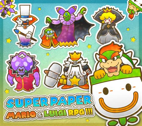 Paper Villains Villain Paper Mario Sticker Star Paper Mario
