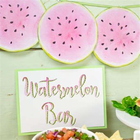 Watermelon Bar Party Printables Chica And Jo