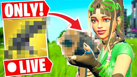 🔴live Fortnite Random Weapon Only Challenge In Chapter 4 Season 2