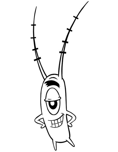Plankton Coloring Pages Spongebob Coloring Pages Printable Coloring