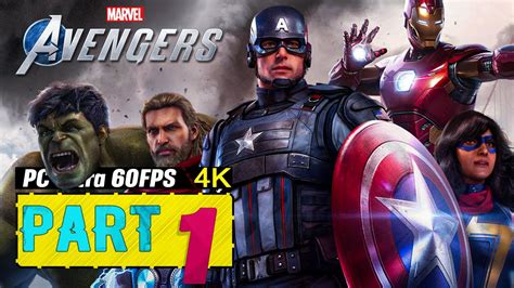 Marvels Avengers Gameplay Walkthrough Part 1 4k Pc Ultra Full Game