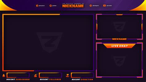 Design Profession Twitch Overlay Template And Stream Pack In 2020