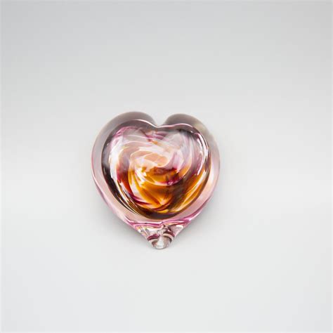 Handmade Glass Heart Etsy
