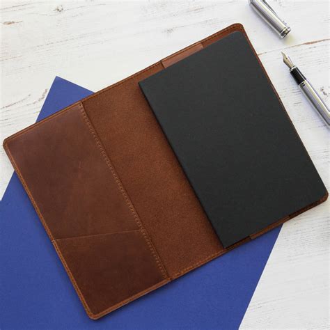 Personalised Moleskine Leather Notebook Cover By Williams Handmade