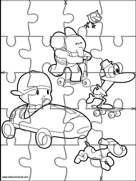 Pues vamos a mandarte trabajo. Puzzles rompecabezas recortables para imprimir Pocoyo 19 ...