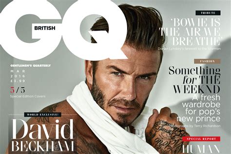 David Beckham Is Celebrated By British Gq With Five Covers British Gq