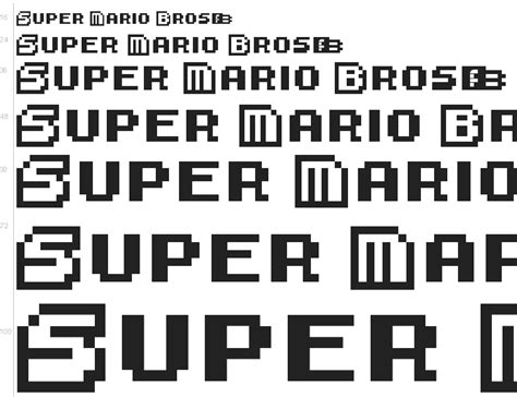 Free Font Super Mario Bros 3 By David