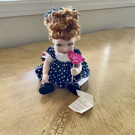 I Love Lucy Franklin Mint Polka Dot Dress Collectible Doll Porcelain 8500 Picclick