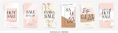 Instagram Posts Template Nude Colours Stock Vectors Images Vector Art Shutterstock