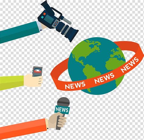 Multicolored World News Illustration Information Journalist News Media
