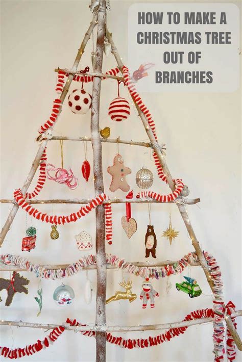 How To Make A Diy Branch Christmas Tree Christmas Diy Diy Christmas