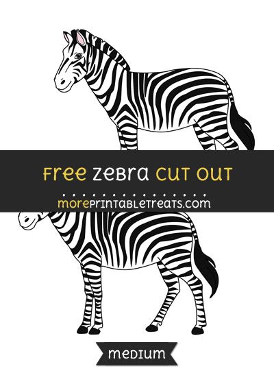Zebra Cut Out Medium
