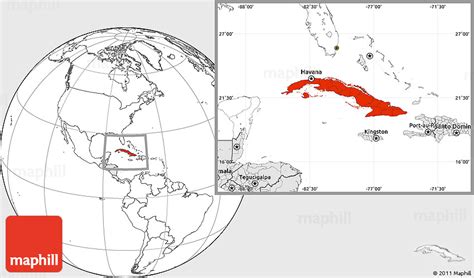 Explore havana for immersive 360° panoramas. Blank Location Map of Cuba, highlighted continent