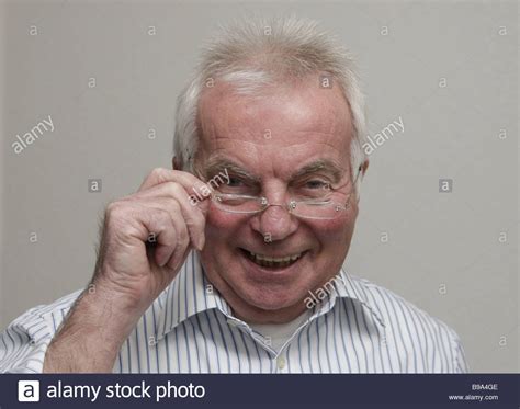 Elder Grey Haired Man With Glasses Hi Res Stock Photography And Images