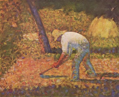 Peasant With Hoe Georges Seurat Encyclopedia Of