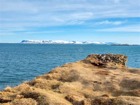 Seascape View At Stykkisholmur Lighthouse Hill Iceland Stock Photo