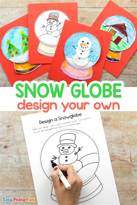 Design A Snow Globe Template Easy Peasy And Fun