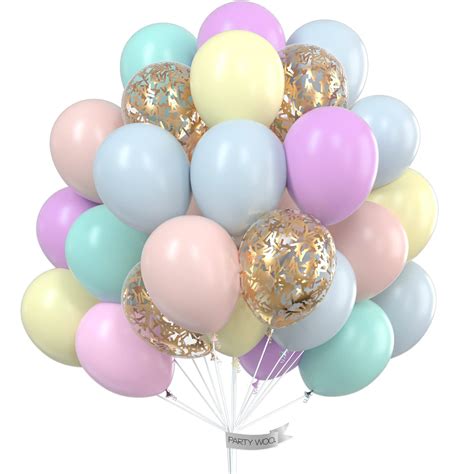 Buy Partywoo Pastel Balloons 60 Pcs 12 Inch Pastel Latex Balloons
