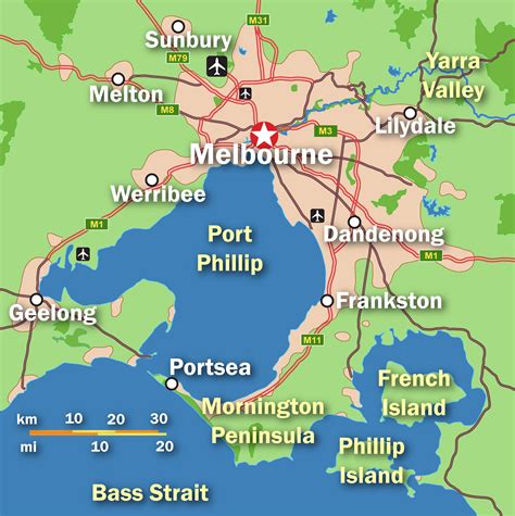 Map Of Melbourne Offline Map And Detailed Map Of Melbourne City