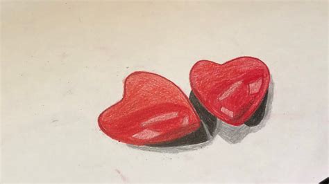 Simple 3d Heart Drawing