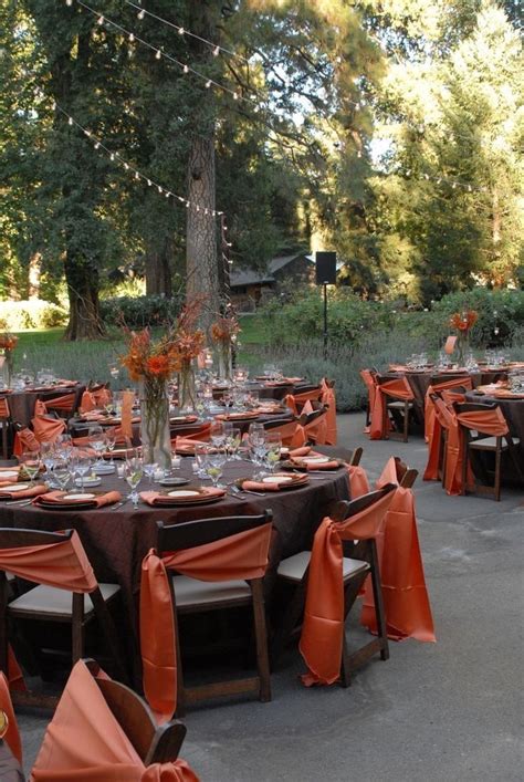 Reception Tables Outdoor Fall Wedding Fall Rehearsal Dinners