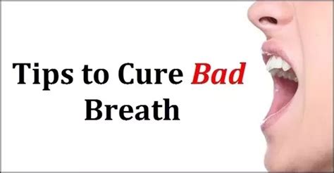 How To Cure Bad Breath Fast Simple Tips
