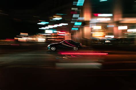 Long Exposure Photo Of A Car · Free Stock Photo