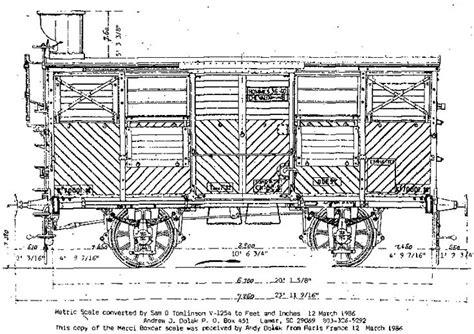 40and8 Boxcar Drawing With Dimensions Side View Box Car Model