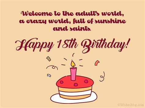 18th Birthday Wishes Happy 18th Birthday Messages And Quotes Birthday
