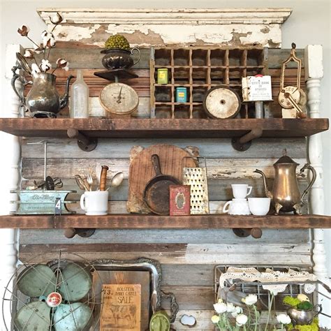 Diy Shelves And Shabby Chic Vintage Decor Shabby Chic Kitchen Vintage