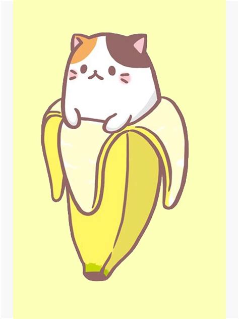 Banana Cat Poster By Belindafrs Redbubble