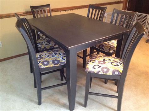 Craigslist $25 painted and recovered | Dining chairs, Dining table