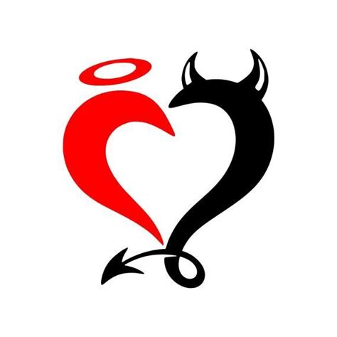 Https://tommynaija.com/tattoo/angel Devil Heart Tattoo Designs Detail