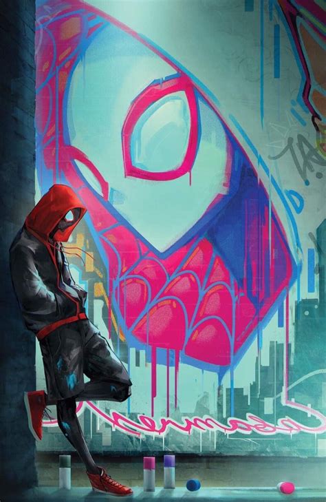 🔥🕷 Miles Morales Spider Man 3 Ivan Tao Graffiti 616 Virgin Variant Ebay