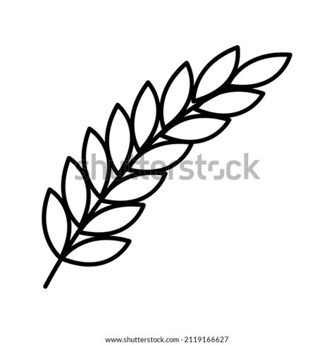 These Leafy Icons That Use Outline Stock Vector Royalty Free